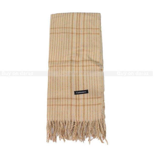 Multicolor Cashmere Blend Checkered Scarf For Women