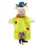 Multicolor Hand Puppet Clown Doll For Kids (Fair Trade Product)