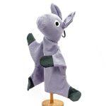 Multicolor Hand Puppet Donkey Doll For Kids (Fair Trade Product)