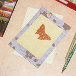 Multicolor Multi Butterfly Designed Note Card