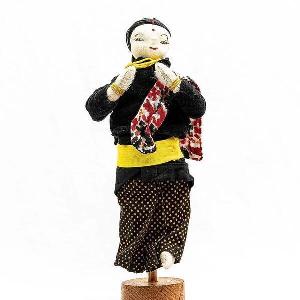 Multicolor Namaste Magar Women Doll For Kids (Fair Trade Product)