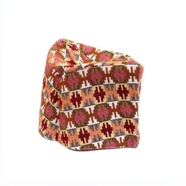 Multicolored Abstract Printed Purbeli Dhaka Topi For Men
