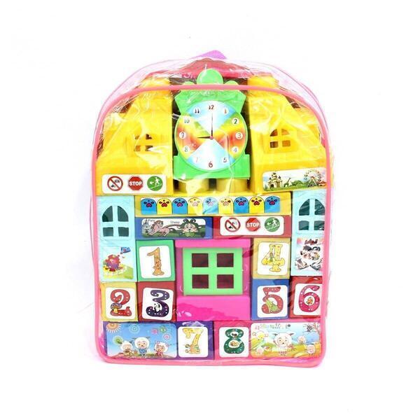 Multicolored Building Blocks Set