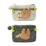 Multicolored Koala Stitched Felt Purse For Women
