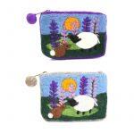 Multicolored Rabbit/Sheep Design Felt Purse For Women