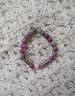Multicolour Marble Beads With Charm