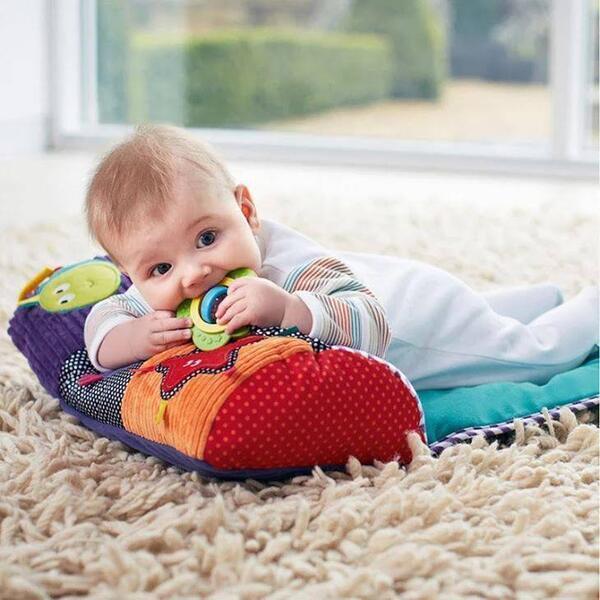 Multifunctional Baby Crawling Blanket Pillow with Toys