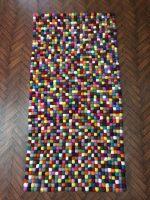 Multy Color 60 Cm x 120 Cm Felt Ball Carpet