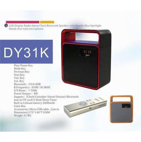 Musky Dy31K Karaoke Speaker With Wireless Portable Microphone Mic Outdoor Player