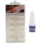 Nails Artificial Nails White Nails Plastic Nails White Color Packs With Free Glue