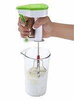 National Multipurpose Plastic and Stainless Steel Power Free Hand Blender (Multicolour)
