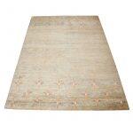 Natural And Color Natural With Flower Petel Border Natural / Color Hemp 80K Knot Carpet