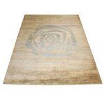 Natural With Gray Plain With Rose In The Middle Natural Hemp /Wool 80K Knot Carpet