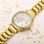 NAVIFORCE NF5016 Women's Shiny Star Stainless Steel Elegant Quartz Watch - Golden