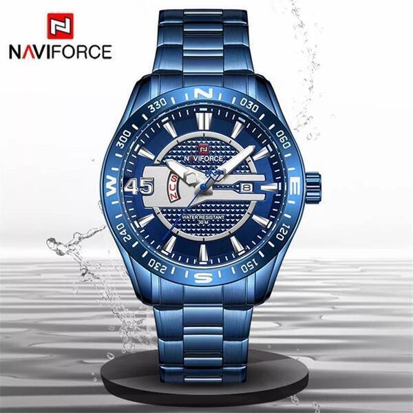 NAVIFORCE Nf9157 Day Date Function Stainless Steel Luxury Watch