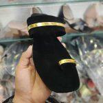 New Comfortable Slippers With Golden Stripe Highlight For Women