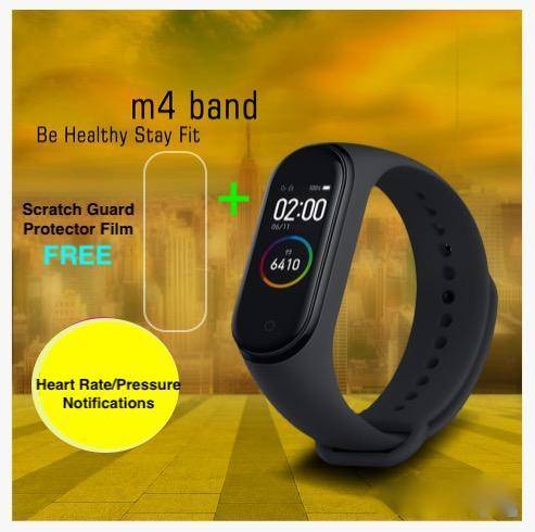 New M4 Band with Heart Rate/Pressure Notifications Color Screen and Waterproof