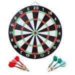 Non Magnetic Score Dartboard Kit -- Safety Dartboard with 4 Soft Darts