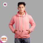 Nyptra Peach Hooded Streetwear Hip Hop Hoodie For Men