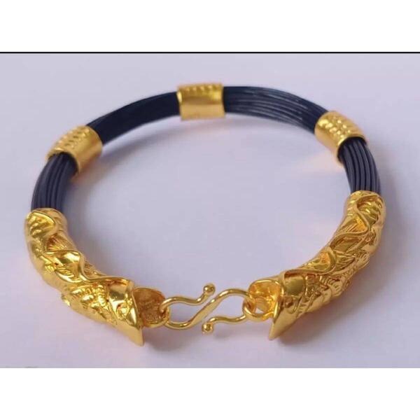 Orginal Panchadhatu Hatti Ko Puchar Design Bracelet For Men