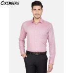 Oxemberg pink Formal  Slim Fit Shirt For Men