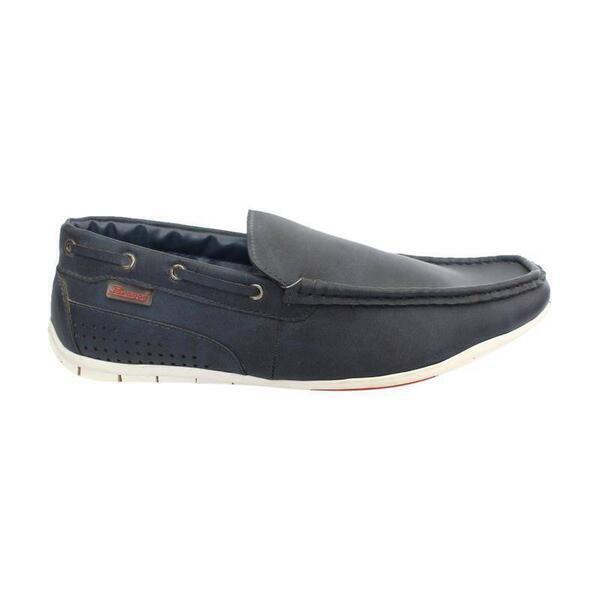 Paragon Blue Plain Loafers For Men