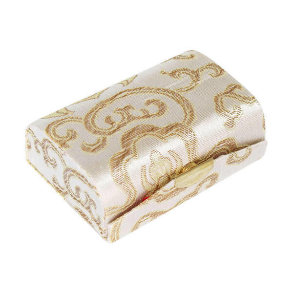 Peach Floral Printed Lipstick Pouch