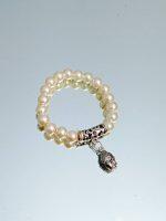 Pearl Designer Bracelet With Buddha Charm