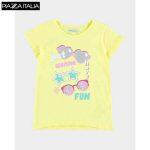 PIAZZAITALIA Girl T-shirt With Print - Yellow - 29443