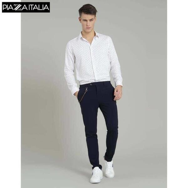 PIAZZAITALIA Slim Fit Shirt For Men - 25659