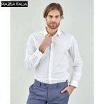 PIAZZAITALIA Slim Fit Stretch Shirt For Men - 27352