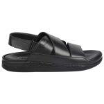 Pierre Cardin Black Ankle Strap Leather Sandals For Men - PC7006