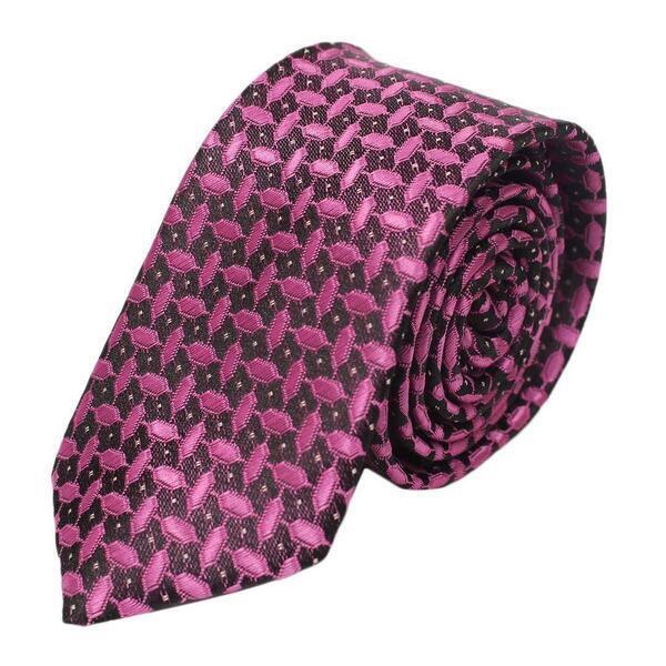 Pink Design Patterned Neck Tie For Men