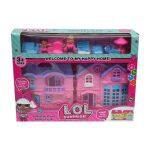 Pink Doll House 8 Inch