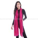 Pink Solid Pashmina Stole For Women