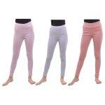 Voilet/Peach Solid Leggings Pant For Women