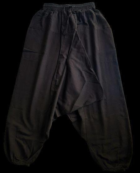Plain Black Aladin Pants