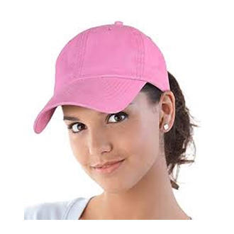 Plain Pink Cap For Women