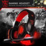 PLEXTONE PC780 LED Light Noise-cancelling Game Headset HD Mic Over-ear Headphone for PC Laptop Phone