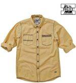 Police Zebra Zs034 Full Sleeves Cotton Shirt For Men- Creme