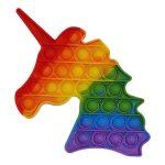 Pop it Big Size horse Poppet Fidget Toys Clip Finger Silicone Bubble Kids Sensory
