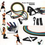 Power Resistance Bands Set – Home Gym Extreme – With Travel Bag And Exercise Accessories