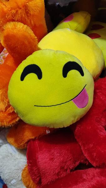 PRACHI TOYS Smiley Thick Plush Pillow Round Cushion Pillow Stuffed /Gift for Kids/for Birthday Gift