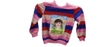 Printed Check Sweatshirt for Girls