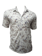 Printed Cotton Casual Half Shirt For Men