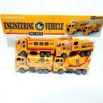Pull Back Engineering Truck Toys, Die-Cast Construction Cars (4 in 1 pack)