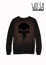 Punisher Spray Printed Sweatshirts For Men