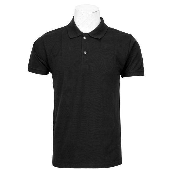 Pure Cotton/Black Polo Tshirt for Men.