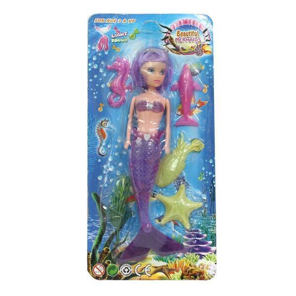Purple Mermaid Doll For Kids