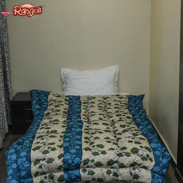 Quilt in Silky Material on Both Sides with Korean Fiber Sheet (160 x 230 cms)